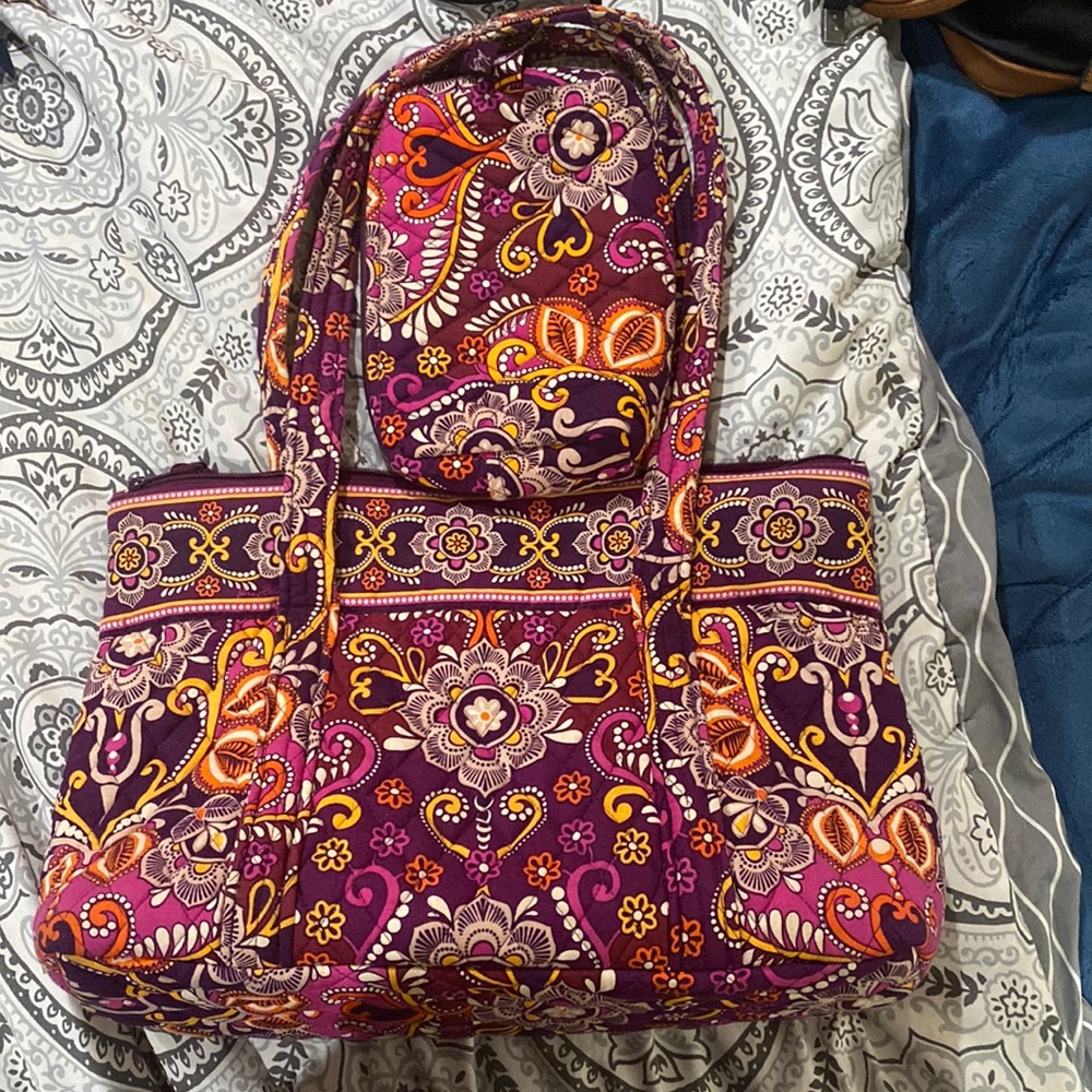 Vera Bradley Hanging Organizer In "Safari Sunset"